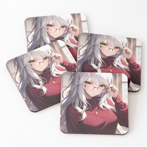 Item preview, Biwa Hayahide Uma Musume Silver Hair Glasses Quiet Focus designed and sold by TanglenRabbit.
