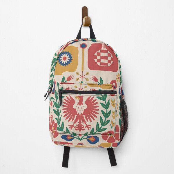 Item preview, Polish Folk Art Seamless Pattern – Eagles & Floral Motifs designed and sold by Midnight Veil Designs.