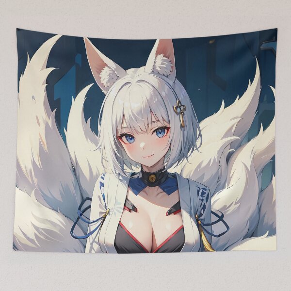Item preview, Kaga Azur Lane Kitsune Nine Tails Night City designed and sold by Spraykart.