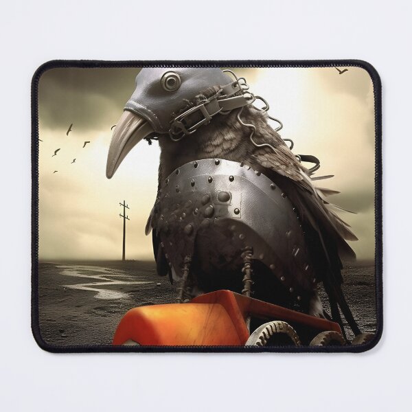 Item preview, Mechanical Crow - Post-Apocalyptic Steampunk Art designed and sold by Hipatye26.