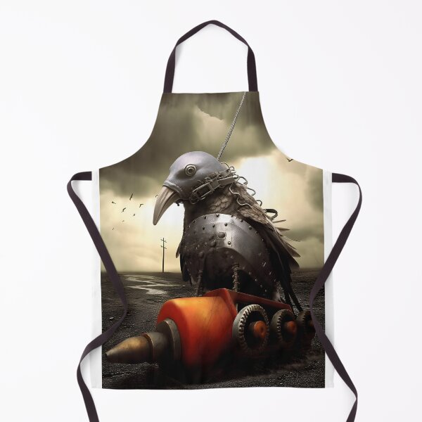 Item preview, Mechanical Crow - Post-Apocalyptic Steampunk Art designed and sold by Hipatye26.