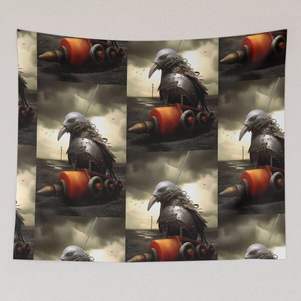 Item preview, Mechanical Crow - Post-Apocalyptic Steampunk Art designed and sold by Hipatye26.