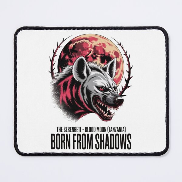 Item preview, Born From Shadows – Serengeti Blood Moon Hyena Screen Print Design designed and sold by NewUSShop.