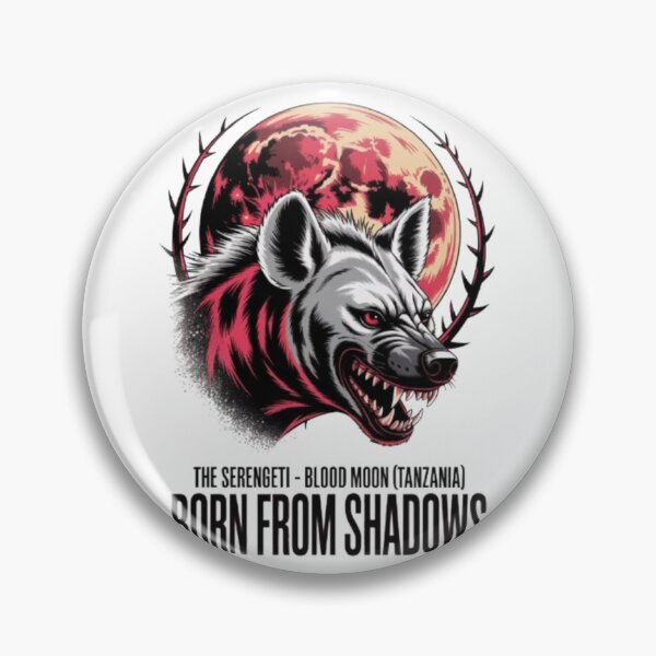 Item preview, Born From Shadows – Serengeti Blood Moon Hyena Screen Print Design designed and sold by NewUSShop.