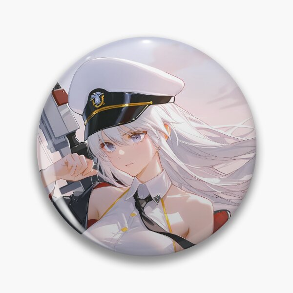 Item preview, Enterprise Azur Lane Salute Pose With White Hair And Cape designed and sold by Spraykart.