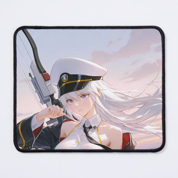 Item preview, Enterprise Azur Lane Salute Pose With White Hair And Cape designed and sold by Spraykart.