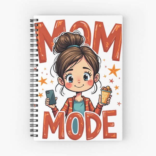 Item preview, Mom Mode Activated Funny Cartoon Mom Life T-Shirt designed and sold by bbowdesign.