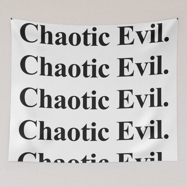 Item preview, CHAOTIC EVIL designed and sold by oddwonders.