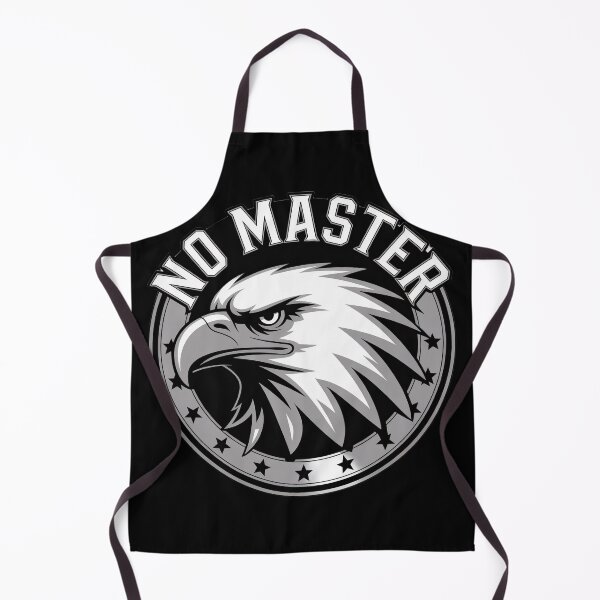 Item preview, No Master Chrome Eagle Emblem Patriotic Lone Wolf Badge designed and sold by OldGloryForge.