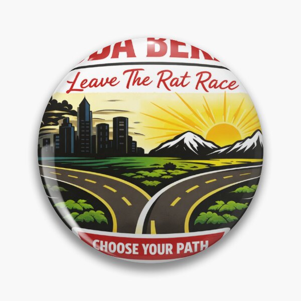 Item preview, Muda Berani – Choose Your Path | Leave The Rat Race Sticker (Freedom vs 9–5 Life) designed and sold by Wander Pop Studio.