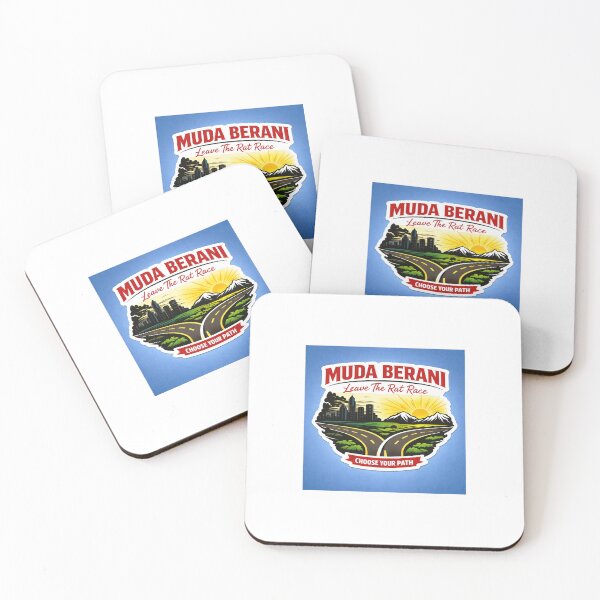 Item preview, Muda Berani – Choose Your Path | Leave The Rat Race Sticker (Freedom vs 9–5 Life) designed and sold by Wander Pop Studio.