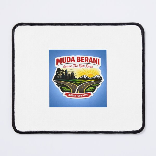 Item preview, Muda Berani – Choose Your Path | Leave The Rat Race Sticker (Freedom vs 9–5 Life) designed and sold by Wander Pop Studio.