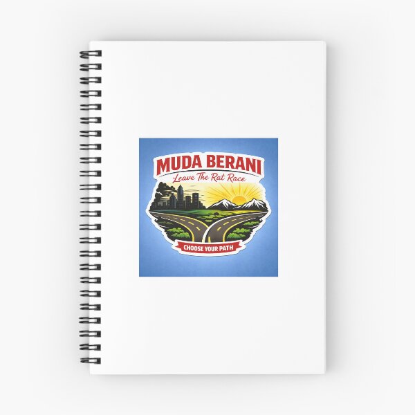 Item preview, Muda Berani – Choose Your Path | Leave The Rat Race Sticker (Freedom vs 9–5 Life) designed and sold by Wander Pop Studio.