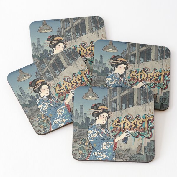 Item preview, Japanese traditional drawing x Street culture - Ukiyoe x Graffiti designed and sold by Studio-MiMi.