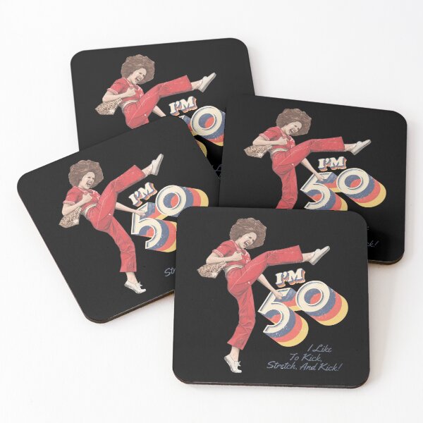 Item preview, Sally Omalley, I'm 50 i like to kick, streth, and kick! designed and sold by ThePrintPig.