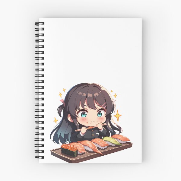 Item preview, Mai Sakurajima Bunny Girl Senpai Chibi Sushi Sparkles designed and sold by Spraykart.