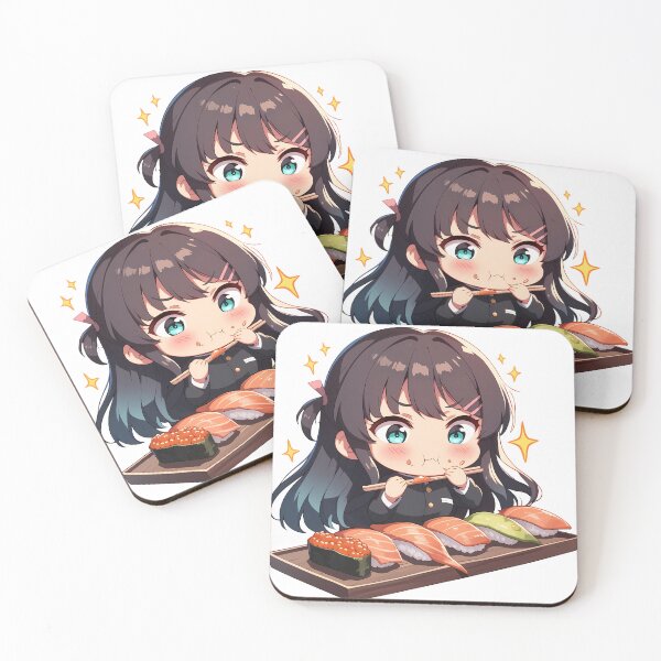 Item preview, Mai Sakurajima Bunny Girl Senpai Chibi Sushi Sparkles designed and sold by Spraykart.