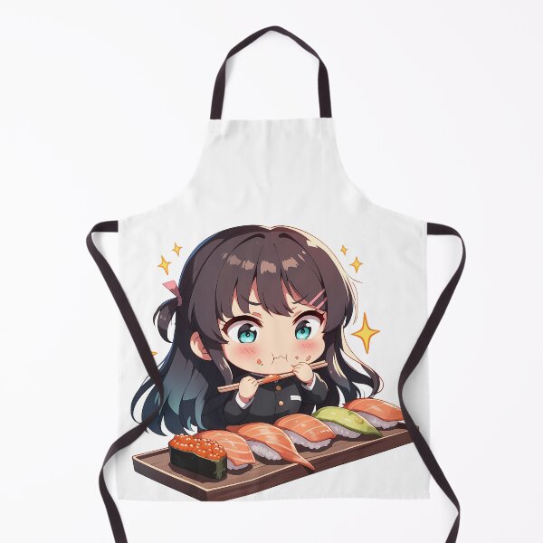 Item preview, Mai Sakurajima Bunny Girl Senpai Chibi Sushi Sparkles designed and sold by Spraykart.