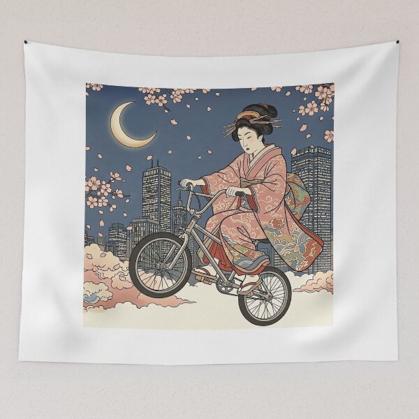 Item preview, Japanese traditional drawing x Street culture - Ukiyoe x BMX designed and sold by Studio-MiMi.