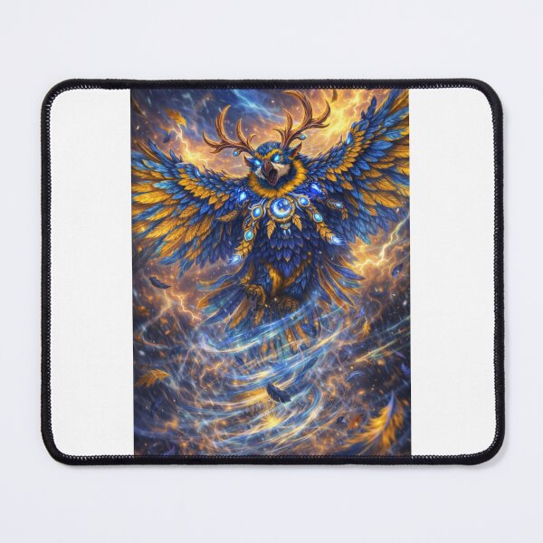 Item preview, Arcane Moonkin Macaw – Fantasy Storm Guardian Inspired by a Blue and Gold Parrot designed and sold by Mirgonhood.