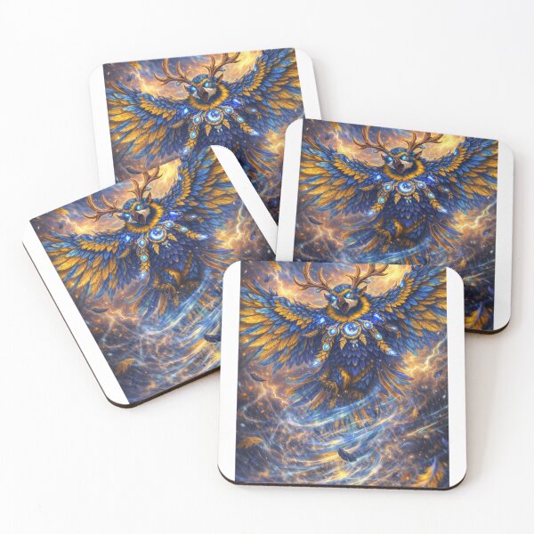 Item preview, Arcane Moonkin Macaw – Fantasy Storm Guardian Inspired by a Blue and Gold Parrot designed and sold by Mirgonhood.