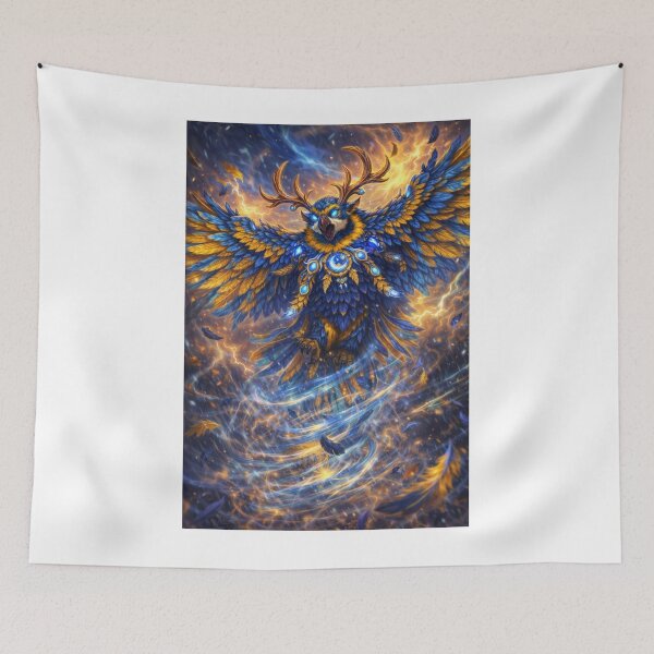 Item preview, Arcane Moonkin Macaw – Fantasy Storm Guardian Inspired by a Blue and Gold Parrot designed and sold by Mirgonhood.