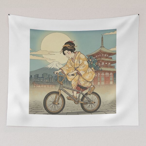 Item preview, Japanese traditional drawing x Street culture - Ukiyoe x BMX designed and sold by Studio-MiMi.