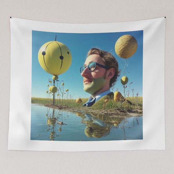 Item preview, Surreal Melting Reality Portrait – Dreamlike Landscape Under the Florida Sun designed and sold by Mirgonhood.