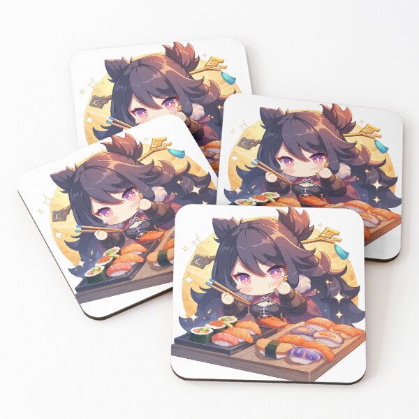 Item preview, Beidou Genshin Impact Chibi Sushi Captain Vibes designed and sold by Spraykart.