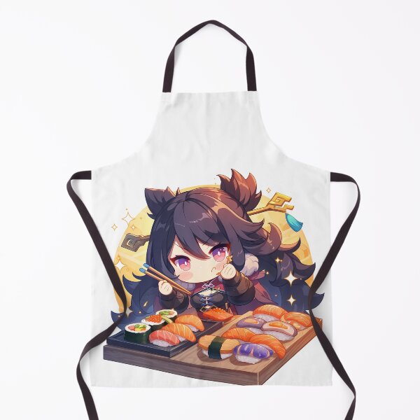 Item preview, Beidou Genshin Impact Chibi Sushi Captain Vibes designed and sold by Spraykart.