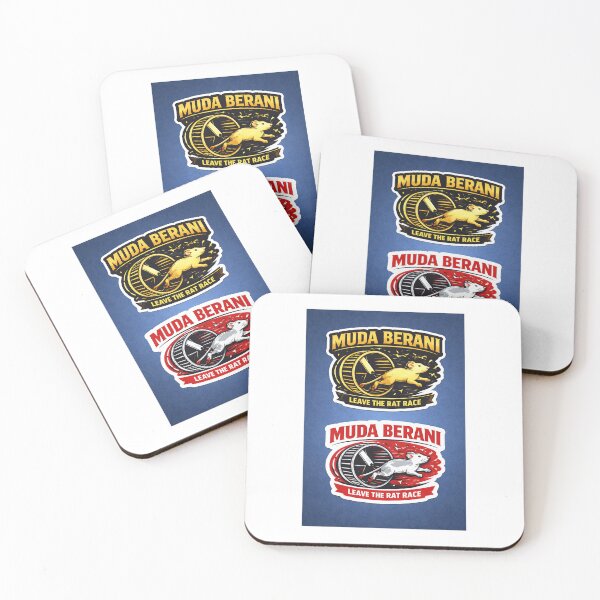 Item preview, Muda Berani – Leave The Rat Race Sticker | Escape the 9–5 Hustle Mindset designed and sold by Wander Pop Studio.