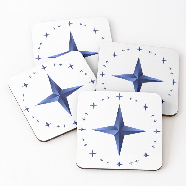 Item preview, Star Compass Blue – Geometric Celestial Design designed and sold by Rafcreatives.
