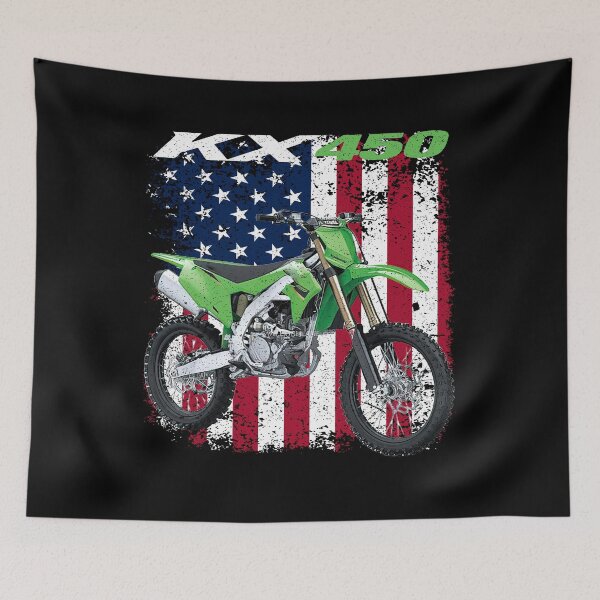 Item preview, KX450 Dirt Bike USA Flag Design designed and sold by FroggyBaBoy.