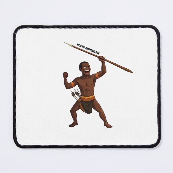 Item preview, Fierce Spear Warrior Shout – Primal Tribal Strength Illustration designed and sold by SeriouslyArtistical.