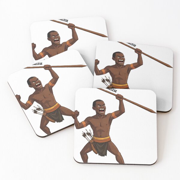 Item preview, Fierce Spear Warrior Shout – Primal Tribal Strength Illustration designed and sold by SeriouslyArtistical.