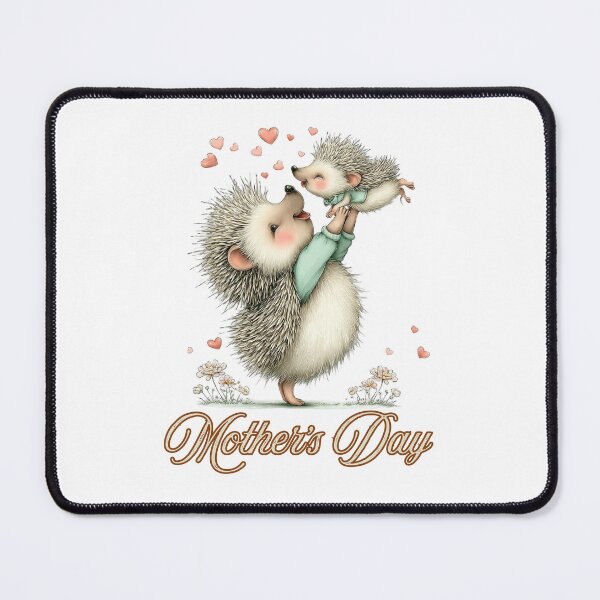 Item preview, Cute Hedgehog Mom and Baby Love - Happy Mother's Day designed and sold by lojadpop.