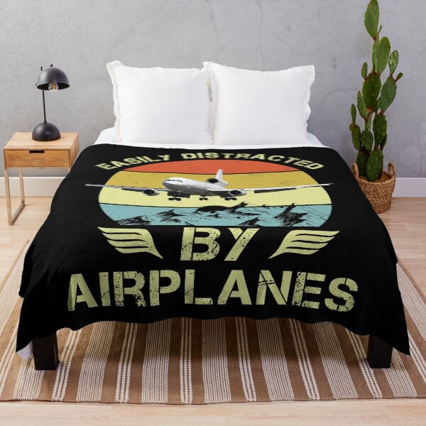 Item preview, Easily Distracted By Airplanes Vintage Aviation designed and sold by Emberglowo.