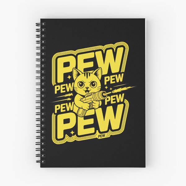 Item preview, Pew Pew Pew, Cat With Gun designed and sold by graphic-genie.
