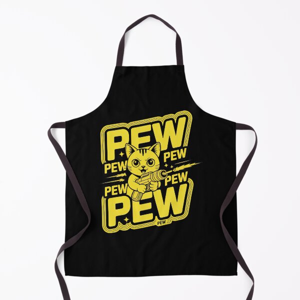 Item preview, Pew Pew Pew, Cat With Gun designed and sold by graphic-genie.
