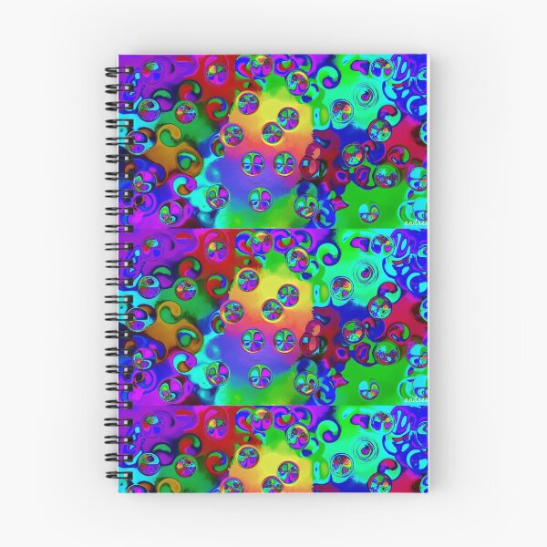 Aperçu de l'œuvre Motif de bulles psychédéliques, couleurs trippantes créée et vendue par Andrew Ballard.
