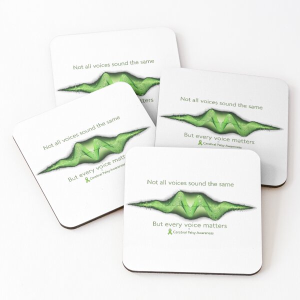 Item preview, Not All Voices Sound the Same – Cerebral Palsy Awareness Sound Wave designed and sold by Mirgonhood.