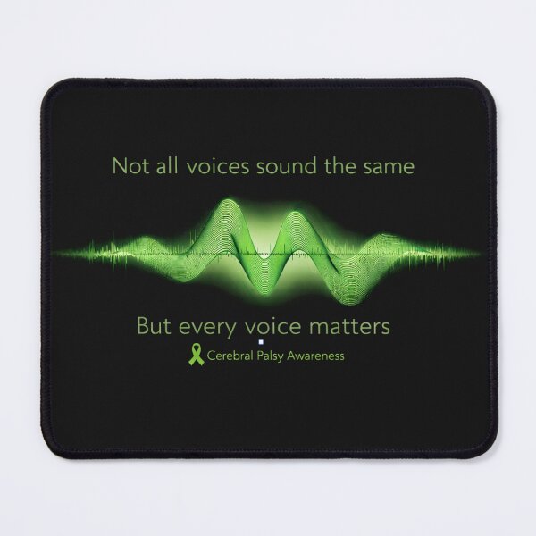 Item preview, Not All Voices Sound the Same – Cerebral Palsy Awareness Sound Wave designed and sold by Mirgonhood.