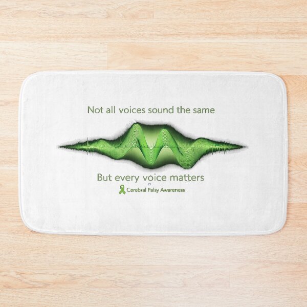 Item preview, Not All Voices Sound the Same – Cerebral Palsy Awareness Sound Wave designed and sold by Mirgonhood.