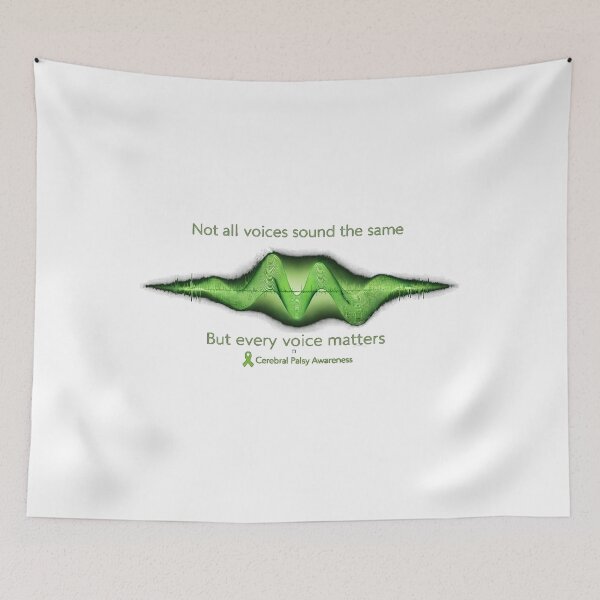 Item preview, Not All Voices Sound the Same – Cerebral Palsy Awareness Sound Wave designed and sold by Mirgonhood.