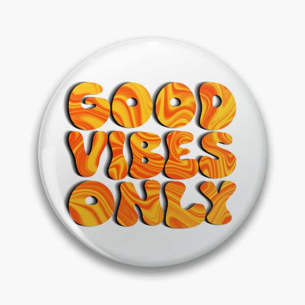 Item preview, Good Vibes Only | Retro Orange Yellow Abstract Liquid Swirl Bubble Design designed and sold by Nesstitches.
