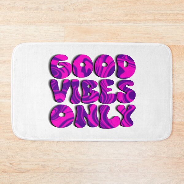 Item preview, Good Vibes Only | Retro Pink Purple Abstract Liquid Swirl Bubble Design designed and sold by Nesstitches.
