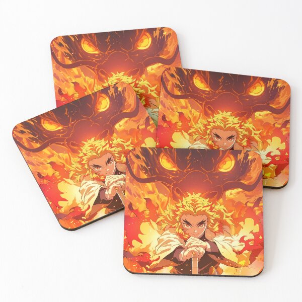 Artikelvorschau, Kyojuro Rengoku Dämonentöter Phoenix Flame Resolve entworfen und verkauft von Tokyonomad.