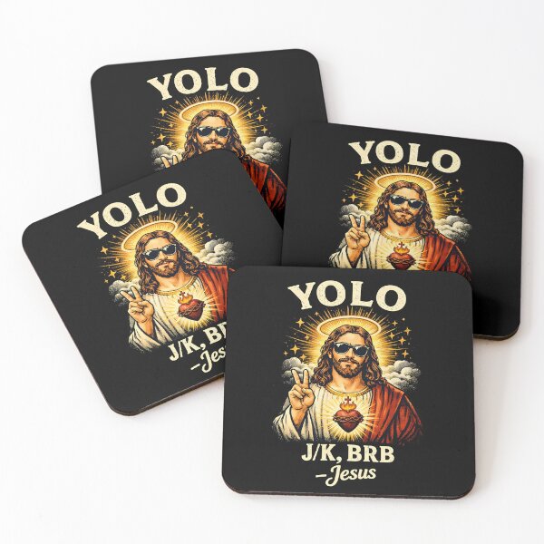 Item preview, Yolo Jk BRB Jesus Funny  designed and sold by JODYSMORGAN.