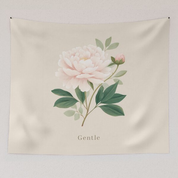 Item preview, Gentle – Single Rose Illustration Minimal Floral Design designed and sold by BobaBunny76.