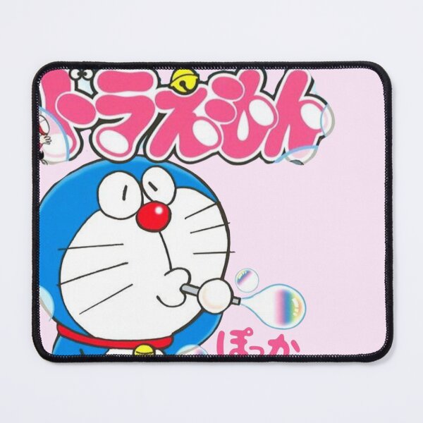 Item preview, Doraemon Cute Anime Kawaii Cat Japanese | Pink and Blue Character Blowing Bubbles  designed and sold by nyro collective .